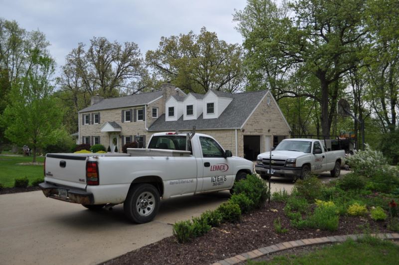 Iltens Truck in front of home